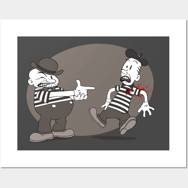 Mime Crime Wall Art by Moutchy